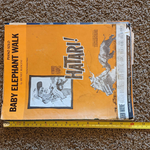 Lot 13 Music Sheets W/Movie Music Hatari John Wayne; Dolly Sisters Betty Grable - Picture 2 of 10